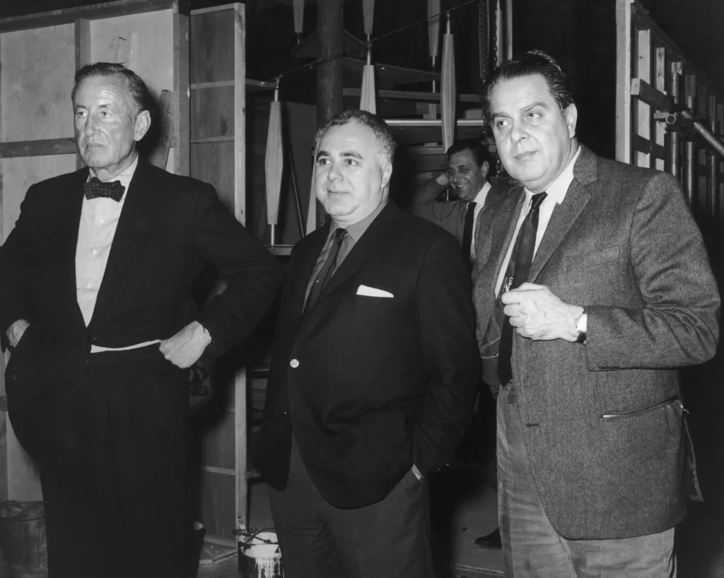Ian Fleming, Harry Saltzman e Albert R. "Cubby" Broccoli